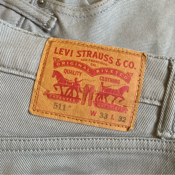 Levi’s Men Grey 511 Jeans - Picture 4 of 4